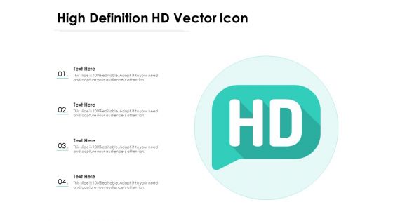 High Definition HD Vector Icon Ppt PowerPoint Presentation Icon Diagrams PDF