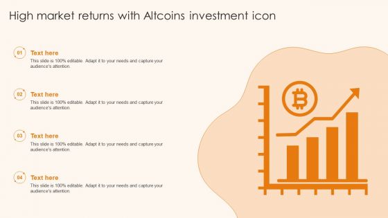 High Market Returns With Altcoins Investment Icon Ppt Outline Inspiration PDF