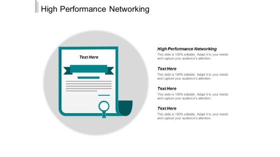 High Performance Networking Ppt PowerPoint Presentation Infographic Template Layout Cpb