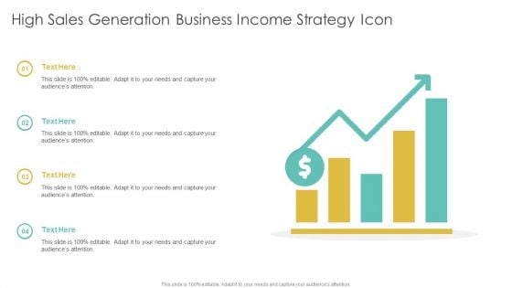 High Sales Generation Business Income Strategy Icon Information PDF