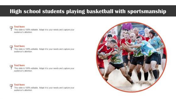 High School Students Playing Basketball With Sportsmanship Summary PDF