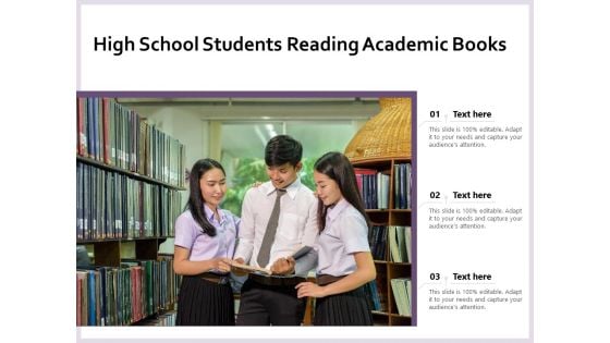 High School Students Reading Academic Books Ppt PowerPoint Presentation File Styles PDF