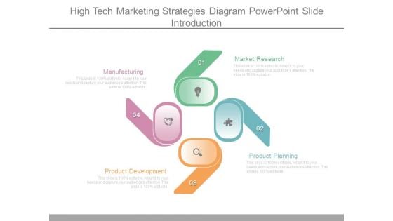 High Tech Marketing Strategies Diagram Powerpoint Slide Introduction