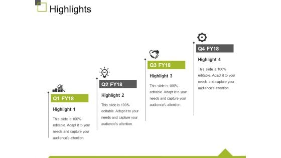 Highlights Ppt PowerPoint Presentation Pictures Graphics Example Highlights Ppt PowerPoint Presentation Pictures Graphics Example