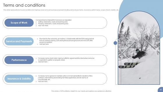 Highway Snow Removal Business Proposal Ppt PowerPoint Presentation Complete Deck With Slides