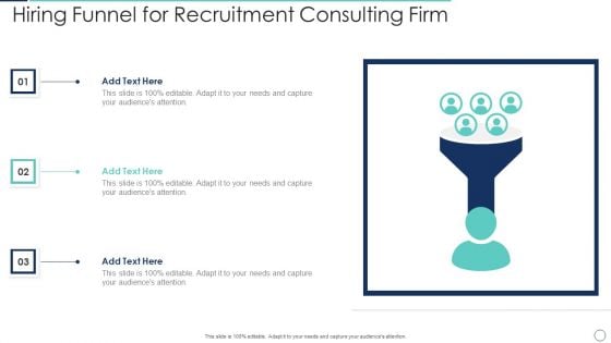 Hiring Funnel For Recruitment Consulting Firm Introduction PDF