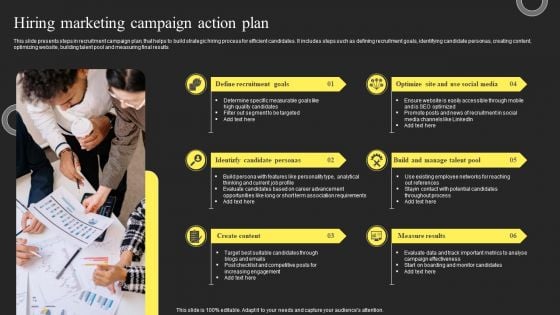 Hiring Marketing Campaign Action Plan Formats PDF