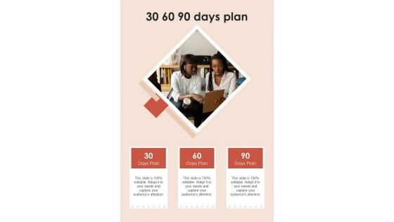 Historical Fiction Book Proposal 30 60 90 Days Plan One Pager Sample Example Document