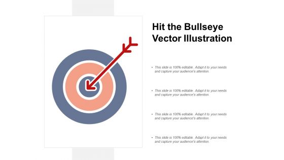 Hit The Bullseye Vector Illustration Ppt PowerPoint Presentation Professional Slideshow