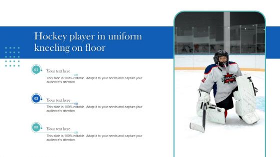 Hockey Player In Uniform Kneeling On Floor Microsoft PDF
