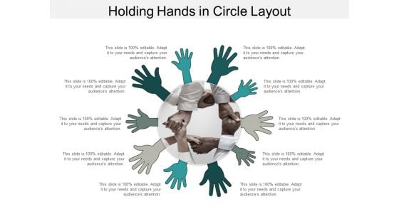 Holding Hands In Circle Layout Ppt PowerPoint Presentation Infographic Template Gallery