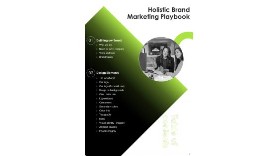 Holistic Brand Marketing Playbook Template