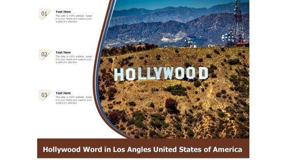 Hollywood Word In Los Angles United States Of America Ppt PowerPoint Presentation Gallery Diagrams PDF