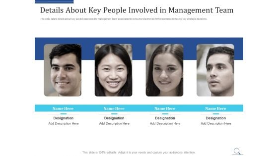 Home Appliances Producer Seed Details About Key People Involved In Management Team Summary PDF