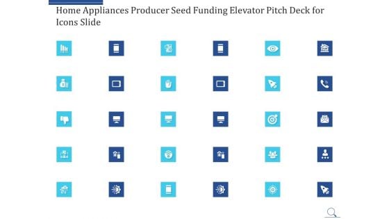 Home Appliances Producer Seed Funding Elevator Pitch Deck For Icons Slide Guidelines Pdf Portrait PDF