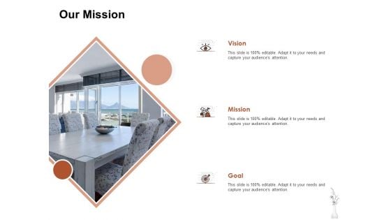 Home Decor Services Appointment Proposal Our Mission Ppt Infographic Template Guidelines PDF