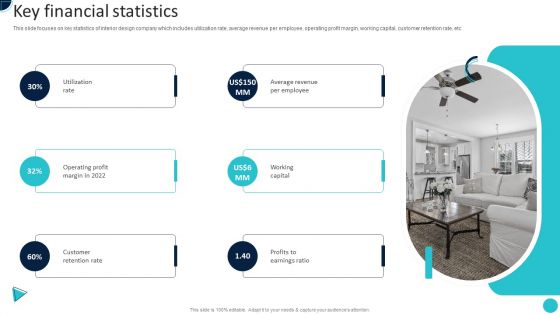 Home Decoration Company Profile Key Financial Statistics Portrait PDF