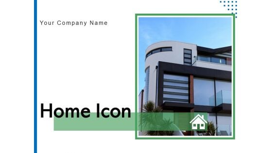 Home Icon Mirror Glass Construction Ppt PowerPoint Presentation Complete Deck