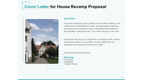 Home Remodeling Proposal Ppt PowerPoint Presentation Complete Deck With Slides Slide02