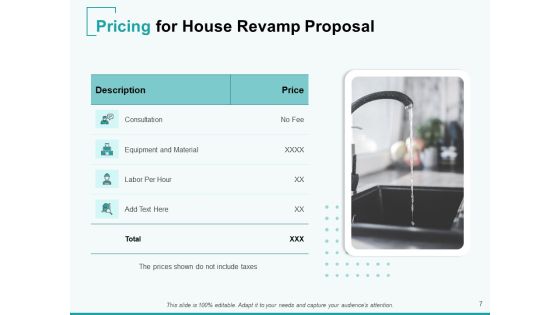 Home Remodeling Proposal Ppt PowerPoint Presentation Complete Deck With Slides Slide07