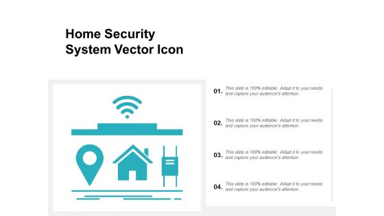 Home Security System Vector Icon Ppt PowerPoint Presentation File Influencers