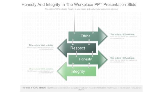 Honesty And Integrity In The Workplace Ppt Presentation Slide