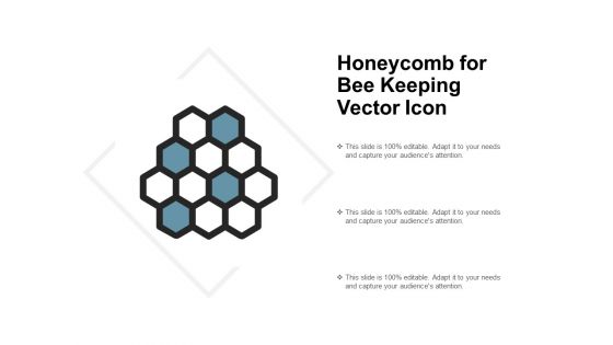 Honeycomb For Bee Keeping Vector Icon Ppt PowerPoint Presentation Slides