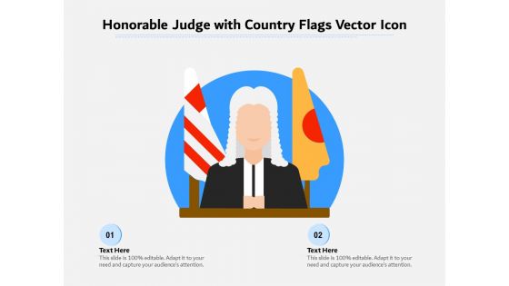 Honorable Judge With Country Flags Vector Icon Ppt PowerPoint Presentation File Summary PDF