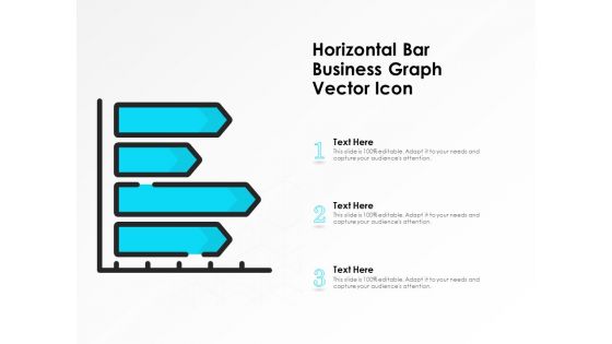Horizontal Bar Business Graph Vector Icon Ppt PowerPoint Presentation Icon Slides PDF