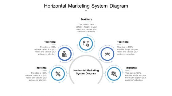 Horizontal Marketing System Diagram Ppt PowerPoint Presentation Visual Aids Example 2015 Cpb