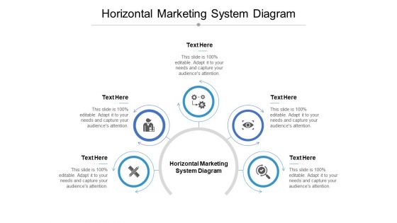 Horizontal Marketing System Diagram Ppt PowerPoint Presentation Visual Aids Example 2015 Cpb