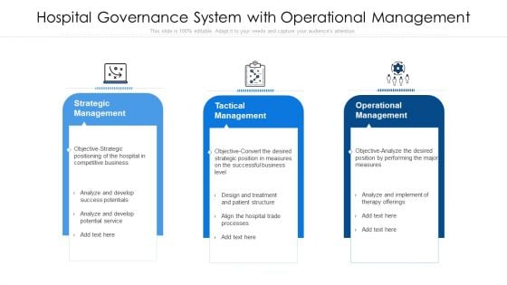 hospital governance system with operational management sample pdf