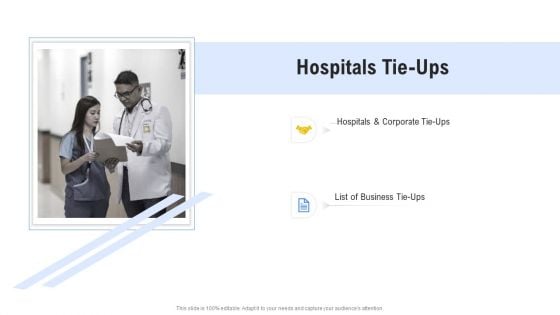 Hospital Management System Hospitals Tie Ups Structure PDF