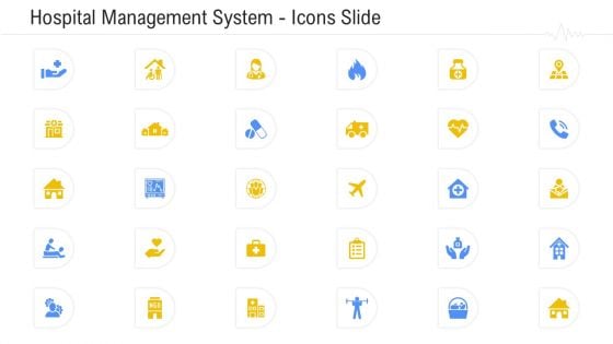 Hospital Management System Icons Slide Portrait PDF