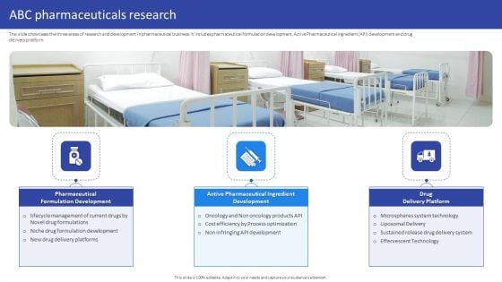 Hospital Medical Research Company Profile ABC Pharmaceuticals Research Elements PDF