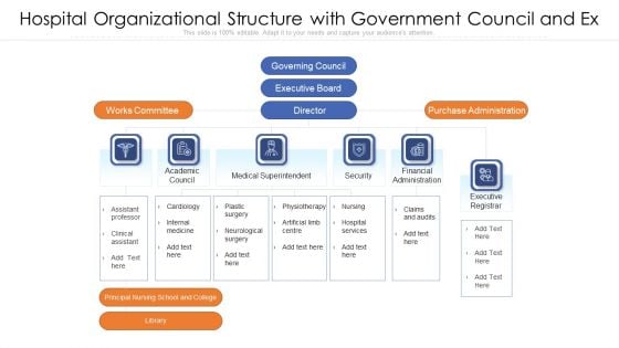 hospital organizational structure with government council and ex guidelines pdf