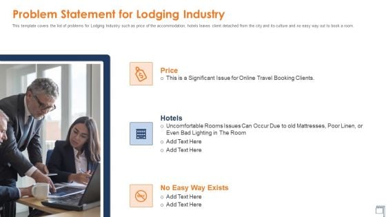 Hospitality Industry Problem Statement For Lodging Industry Ppt Professional Microsoft PDF