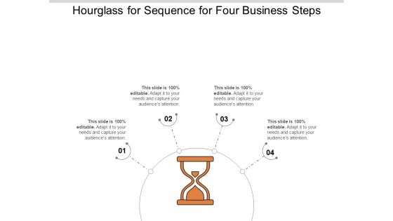 Hourglass For Sequence For Four Business Steps Ppt PowerPoint Presentation File Microsoft PDF