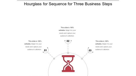 Hourglass For Sequence For Three Business Steps Ppt PowerPoint Presentation File Professional PDF