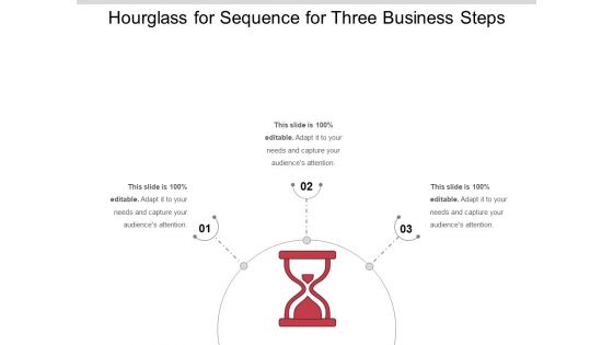 Hourglass For Sequence For Three Business Steps Ppt PowerPoint Presentation File Professional PDF
