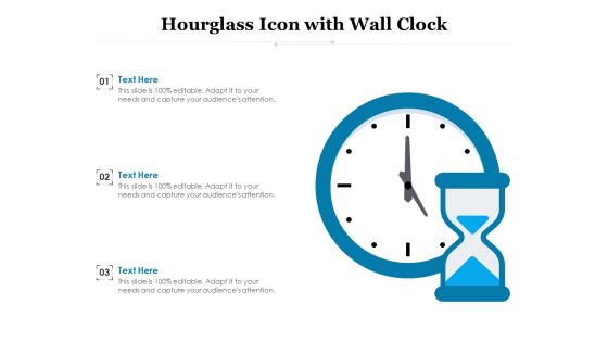 Hourglass Icon With Wall Clock Ppt PowerPoint Presentation Gallery Picture PDF