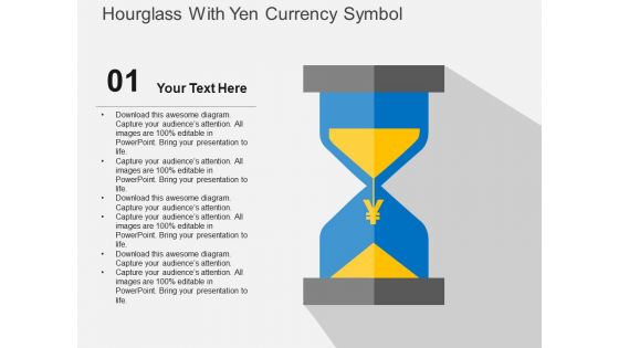 Hourglass With Yen Currency Symbol Powerpoint Templates