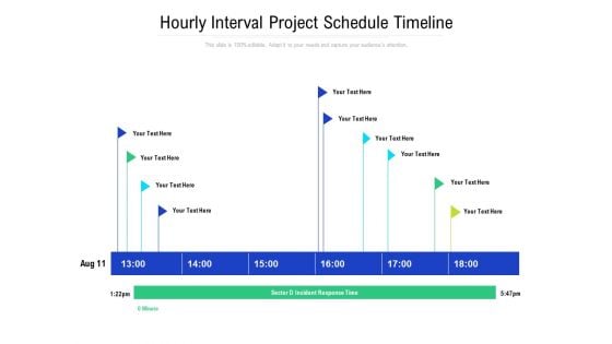 Hourly Schedule Incident Response Plan Ppt PowerPoint Presentation Ideas Diagrams PDF