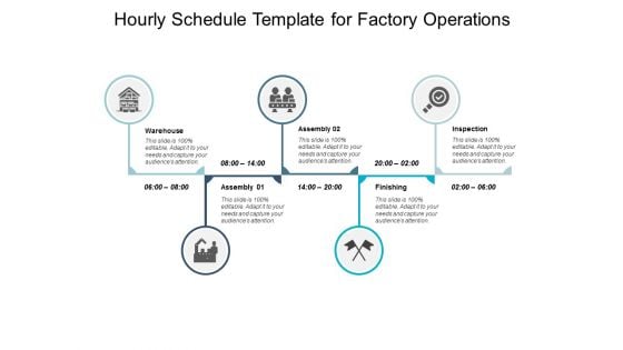 Hourly Schedule Template For Factory Operations Ppt PowerPoint Presentation Background Images