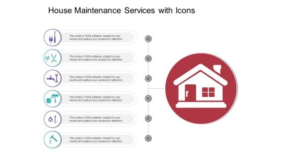 House Maintenance Services With Icons Ppt PowerPoint Presentation Gallery Design Templates PDF