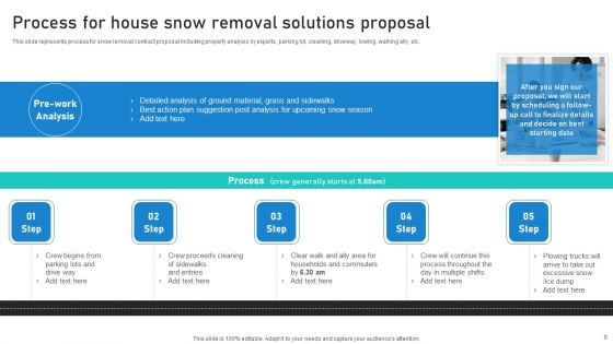 House Snow Removal Solutions Proposal Ppt PowerPoint Presentation Complete Deck With Slides