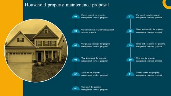 Household Property Maintenance Proposal Professional PDF