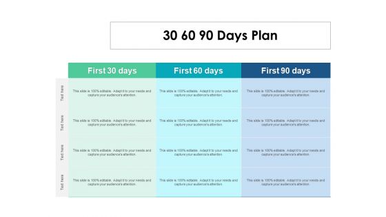 Housing Mortgage Proposal 30 60 90 Days Plan Ppt Show Graphics Tutorials PDF