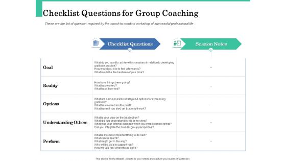 How A Corporate Life Coach Can Help Develop Your Company Checklist Questions For Group Coaching Ideas PDF