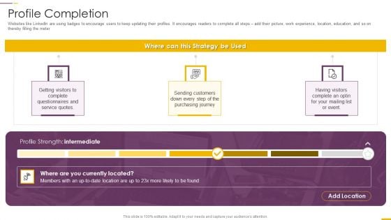 How Build Gamification Advertising Plan Profile Completion Ppt Gallery Structure PDF How Build Gamification Advertising Plan Profile Completion Ppt Gallery Structure PDF